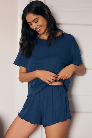 Eberjey Pointelle Pull-On Shorts