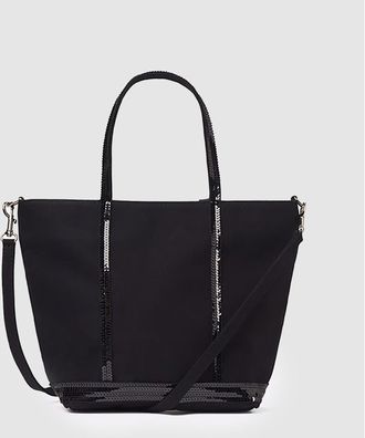 Vanessa Bruno Cabas S Toile Zipp&eacute; Noir