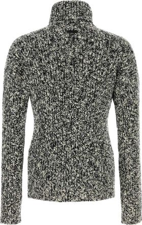Dolce & Gabbana Mens Turtle Neck Sweater Gray Wool Nylon