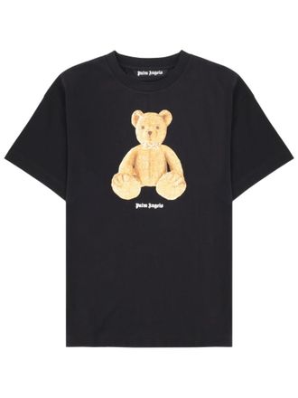 Palm Angels Black Printed Crew Neck T-Shirt
