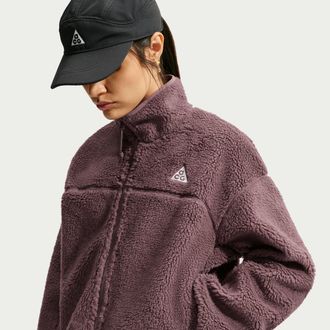 Nike Womens Nike ACG Canwell Glacier Therma-FIT ADV Full-Zip Jacket in Purple | HV4705-502