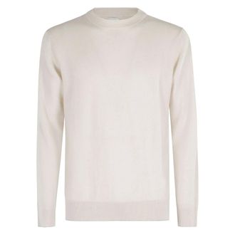 Eleventy Cashmere Knitwear, male, Beige, Size: 2XL Cashmere Crew Neck Sweater