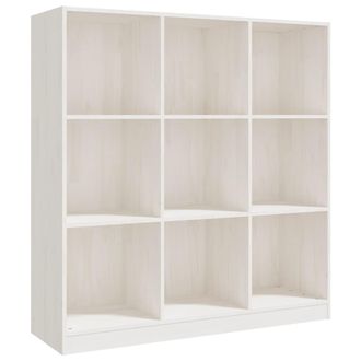 vidaXL Vidaxl - Estanter&iacute;a/divisor Espacios Madera Pino Blanco 104x33,5x110 Cm