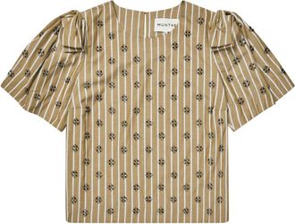 Munthe Vapouri Blouse - Dames - Blouses - Bruin - XS - Overhemden