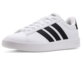 adidas Grand Court 3.0 Shoes Mens Shoes White/Black/White : 10.5 D - Medium, Rubber