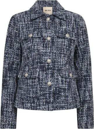 Mos Mosh Tweed Jas - Dames - Blazers - Blauw - S - Tweed - Jassen