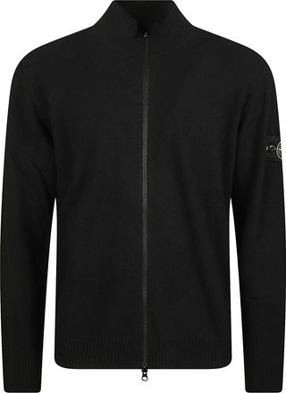Stone Island RWS High Collar Full-Zip Virgin Wool Sweater