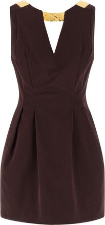 Elisabetta Franchi Metal Plaque Dress