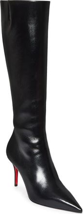 Christian Louboutin Miss Z Pointed Toe Boot in Black at Nordstrom, Size 7.5Us