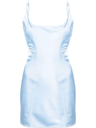 ANNA OCTOBER open-back minidress - Blue
