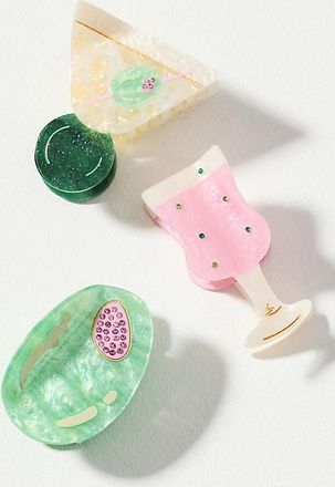 Frasier Sterling Cocktail Hair Claws, Set of 3