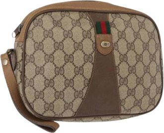 Gucci Pre-owned Clutches, female, Beige, Size: ONE SIZE Pre-owned Vintage Clutch Bag