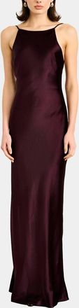 Line & Dot Petrea Dress In Aubergine