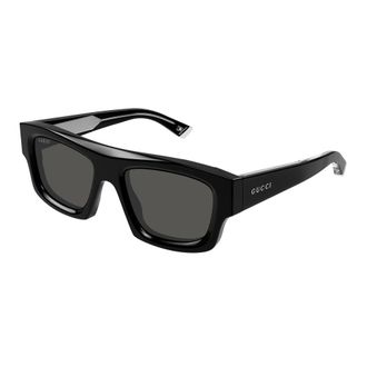 Gucci Sunglasses, unisex, Black, Size: 53 MM Stylish Sunglasses with Grey Lenses