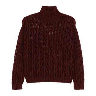 Max Mara Quaglia Top - Dames - Coltruien - Rood - L - Truien & Vesten