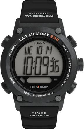 Timex Triathalon Digital 200-Lap Silicone Strap Watch, 44mm at Nordstrom