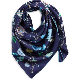 Echo Charmed Life Silk Scarf in Navy at Nordstrom