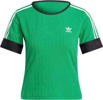 adidas (WMNS) adidas originals SS23 adicolor 70s Knit T-Shirt Green IK7844