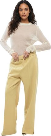 Jil Sander Yellow Relaxed Pleated Pants