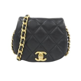 Chanel Pre-owned Mini Schoudertas - Dames - Vintage Mini Tas - Zwart - ONE Size - Leer - Vintage