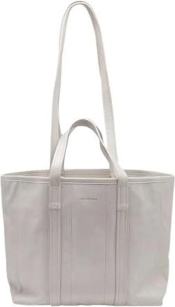 Balenciaga Pre-owned Tote Bags, female, White, Size: ONE SIZE Pre-owned Barbes East West Shopper