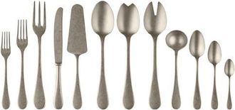 Mepra Vintage Pewter Flatware Set - 67 Pieces in Champagne at Nordstrom