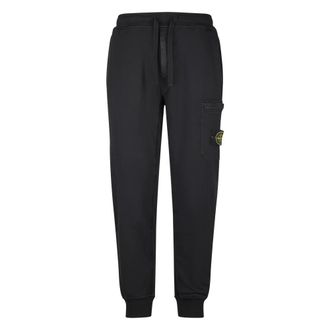 Stone Island Broeken - Heren - Sweatpants - Zwart - 2XL - Katoen - Broeken