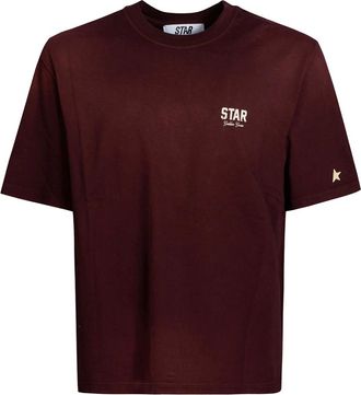 Golden Goose T-shirt con Stella - - Tops - Uomo - Rosso - L
