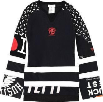 Marine Serre Upcycle Graphic Field Hockey T-Shirt-Uomo