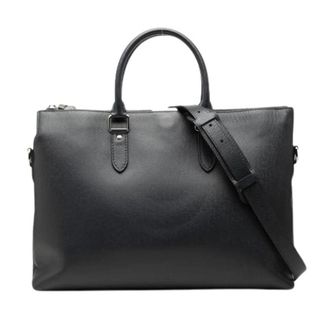 Louis Vuitton Pre-owned Anton Soft Briefcase - Heren - Vintage Handtas - Blauw - ONE Size - Leer - Vintage