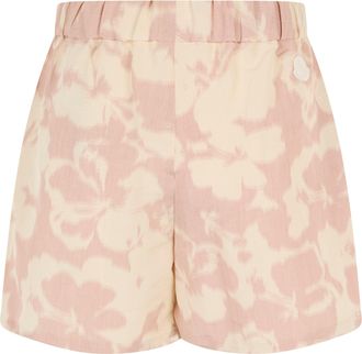 Moncler Womens Shorts Beige Polyester