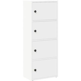 vidaXL Bookcase White 40x24x102 cm Engineered Wood Vidaxl
