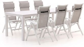 Bellagio la vita attrattiva Bellagio Lugo/Menzano 220cm dining tuinset 7-delig verstelbaar