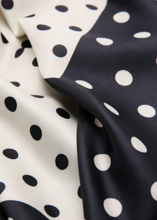 Mango Foulard raso quadri grezzo - Donna - Taglia unica - MANGO