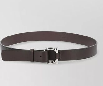 Ferragamo gancini leather belt adjustable length design