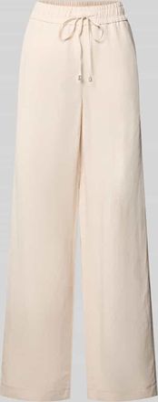 Stehmann Leinenhose mit elastischem Bund Modell Roma in Sand, Gr&ouml;&szlig;e 34