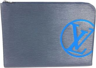 Louis Vuitton unisex, Pre-owned, Blauw, Maat: ONE Size Leer