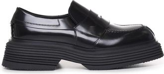 The Antipode Zwarte platte schoenen met 98% katoen - Heren - Loafers - Zwart - 41 EU - Katoen - Schoenen