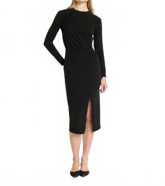 Nation Ltd Trista Midi Dress In Jet Black