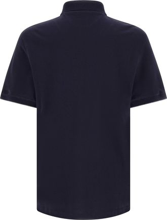 Brunello Cucinelli Cotton Piquet Polo Shirt - Navy