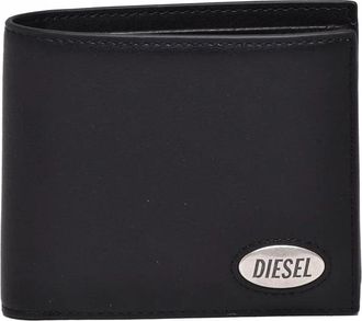 Diesel Black Functional Compartments Leather Wallet