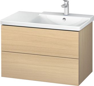 Duravit Duravit L-cube Mueble De Pared De 820mm De Ancho, Profundidad 481, 2 Cajones, Cabe p3 Comfort Art&iacute;culo 233485, Derecho De Cuenca, Color: Roble Mediter