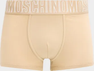 Moschino Rubber Logo Stretch-Cotton Boxer Briefs