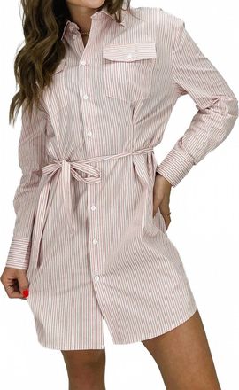 Elan Celeste Mini Dress In Melon Stripe