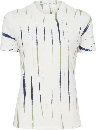 Proenza Schouler graphic-print cotton-blend t-shirt - women - Cotton/Spandex/Elastane - S
