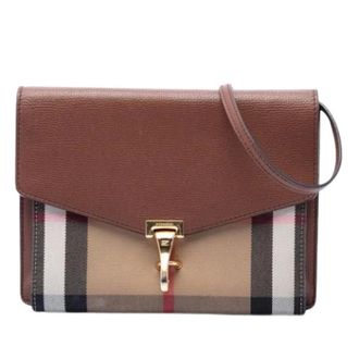 Burberry Pre-owned Cross Body Bags, female, Brown, Size: ONE SIZE Pre-owned The Macken Cross Body Bag