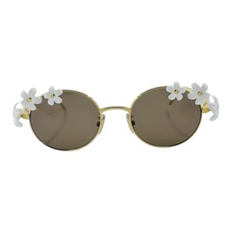 Loewe Sunglasses, female, Yellow, Size: ONE SIZE Daisy Field Sunglasses Trendy Model