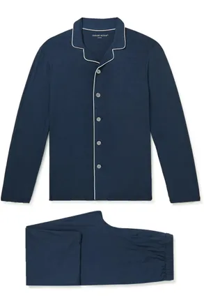 Derek Rose Basel Stretch Micro Modal Jersey Pyjama Set