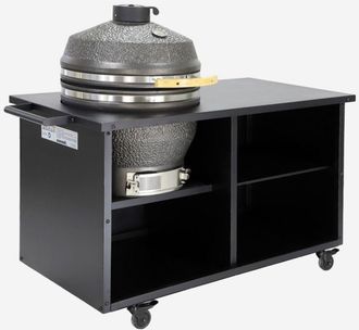 Sweeek Barbecue a carbone, affumicatore con piano di lavoro e copertura