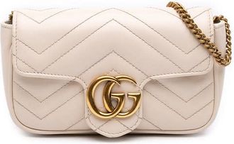 Gucci Pre-owned Gucci Mini GG Marmont Matelasse Calfskin Flap Crossbody Ladies KMLL6L3WSM8MJ7TO